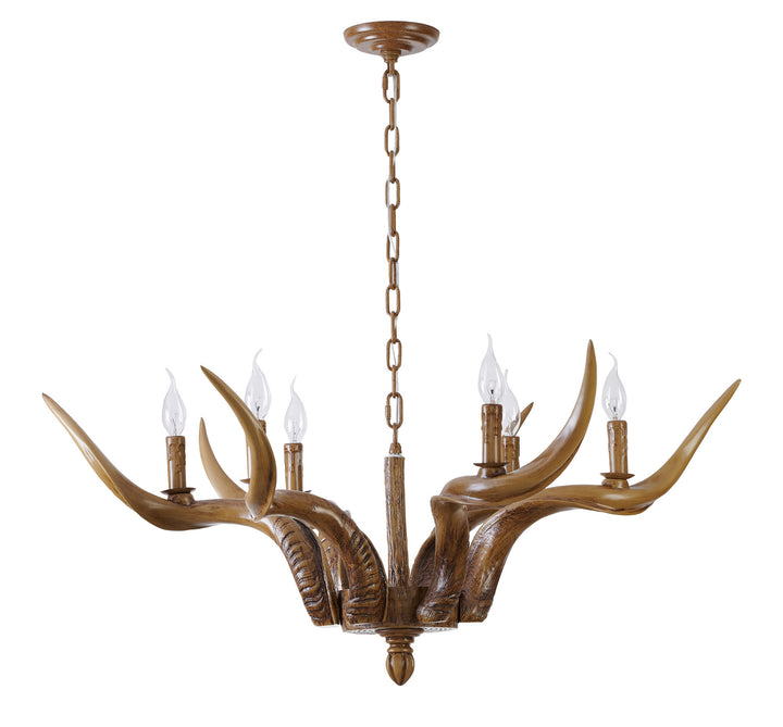 Bethel International YA26C35BR Chandelier Light - Natural Horn