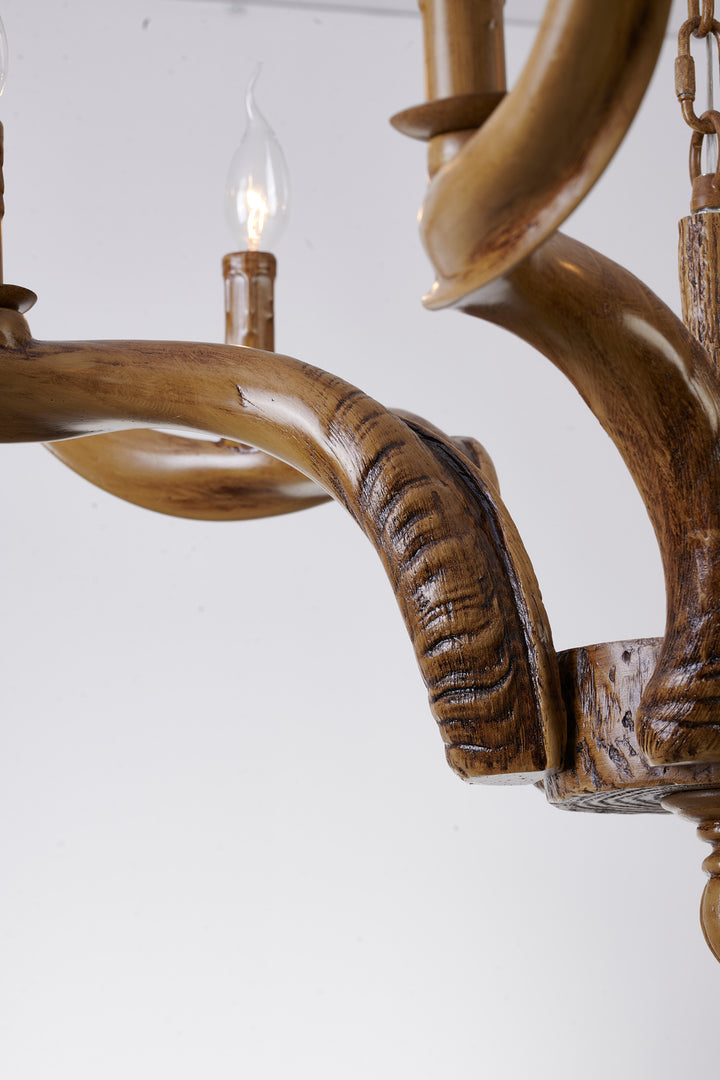Bethel International YA26C35BR Chandelier Light - Natural Horn