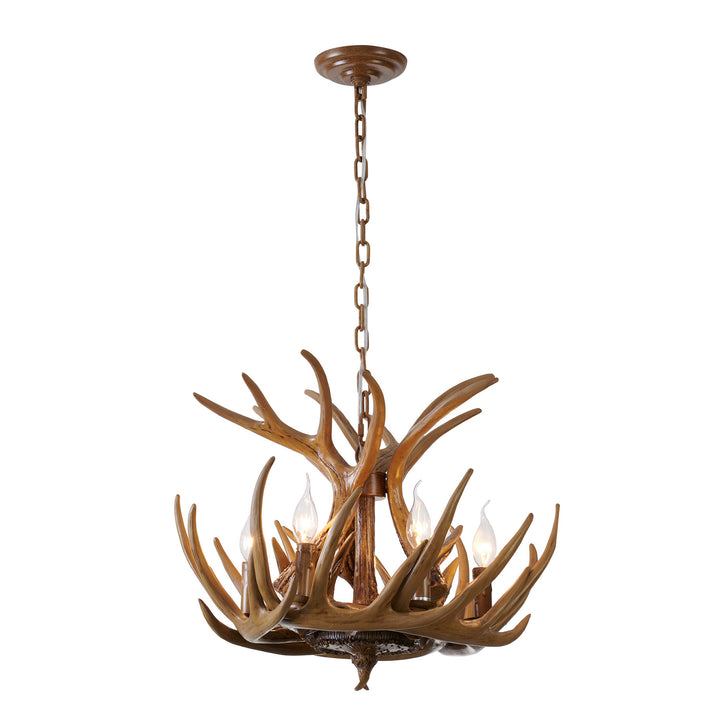 Bethel International YA27C31BR Chandelier Light - Natural Horn