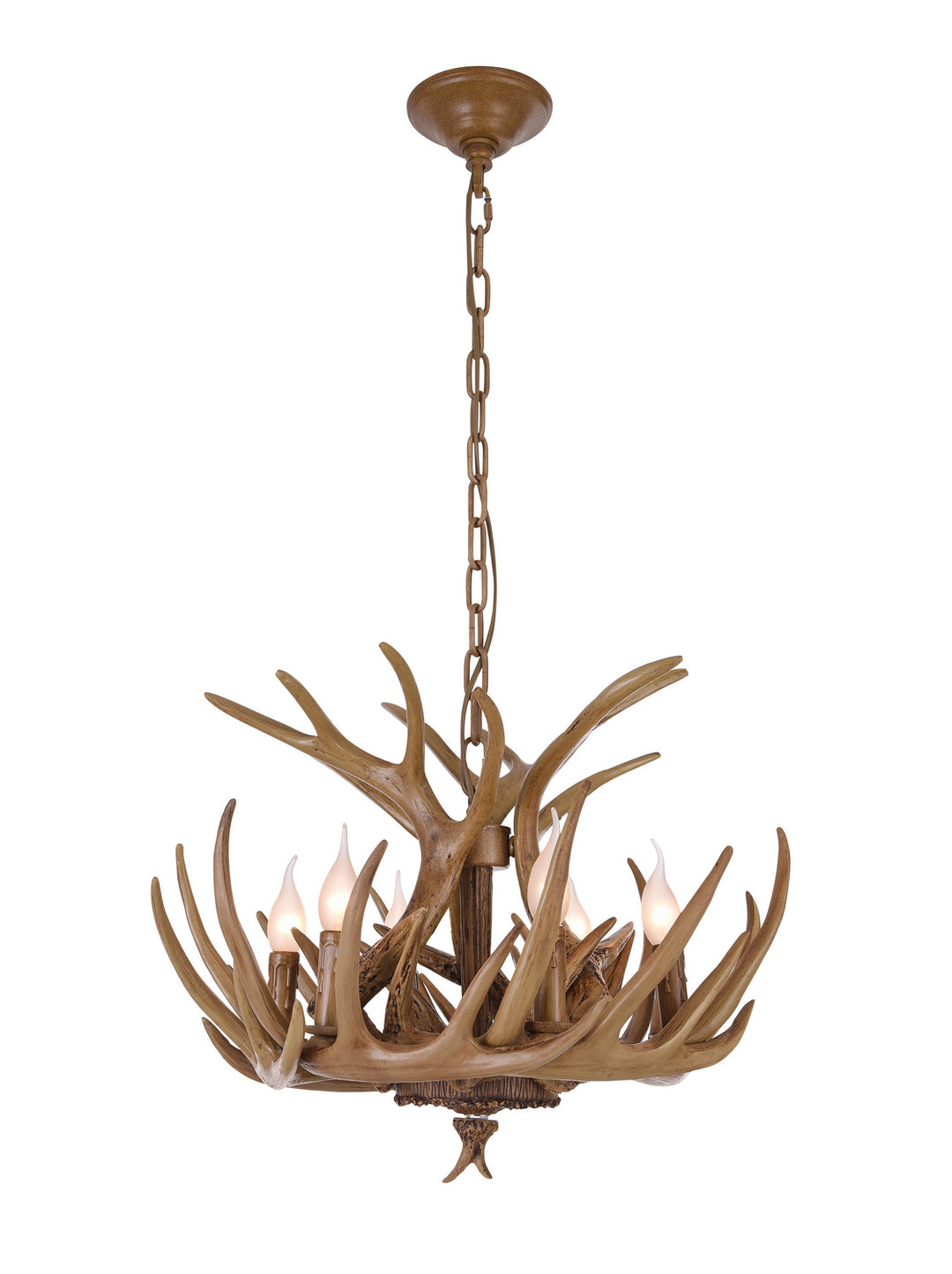 Bethel International YA27C31BR Chandelier Light - Natural Horn