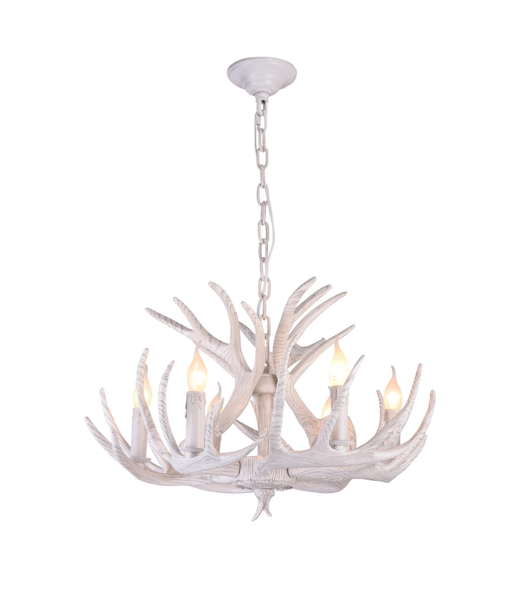 Bethel International YA29C27W Chandelier Light - Natural Horn