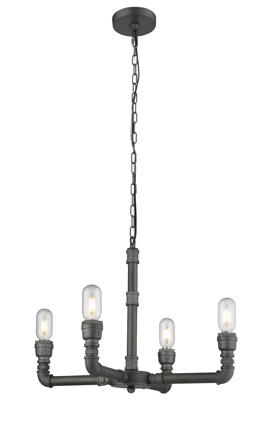 Bethel International YS8085-4 Chandelier Light - charcoal Black