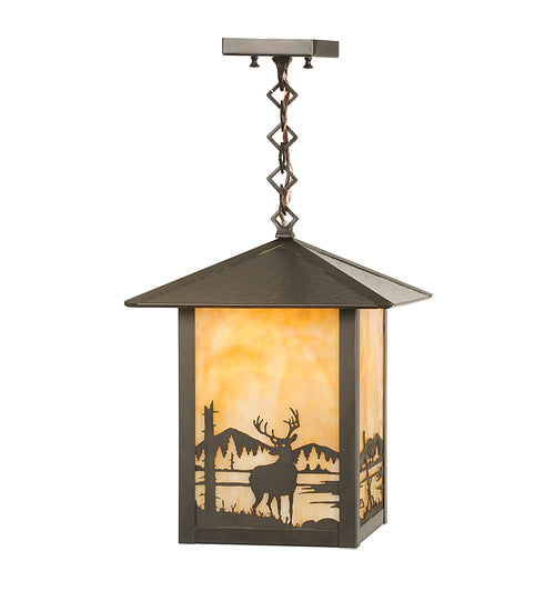 Meyda Tiffany Lighting 96355 Seneca One Light Pendant Outdoor Bronze / Dark