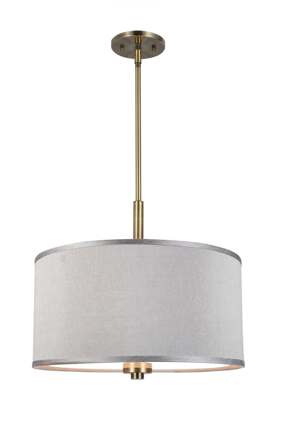 Woodbridge Drum - LED 13420BRBLE-S11802 Pendant Light - Brass