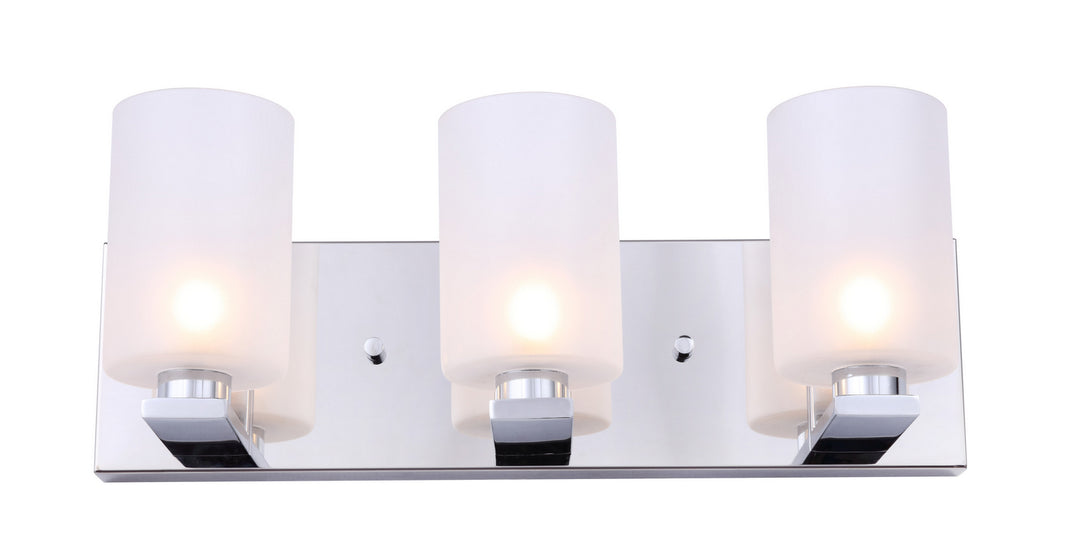 Woodbridge Claudia 17353CHR-C10455 Bath Vanity Light 18 in. wide - Chrome