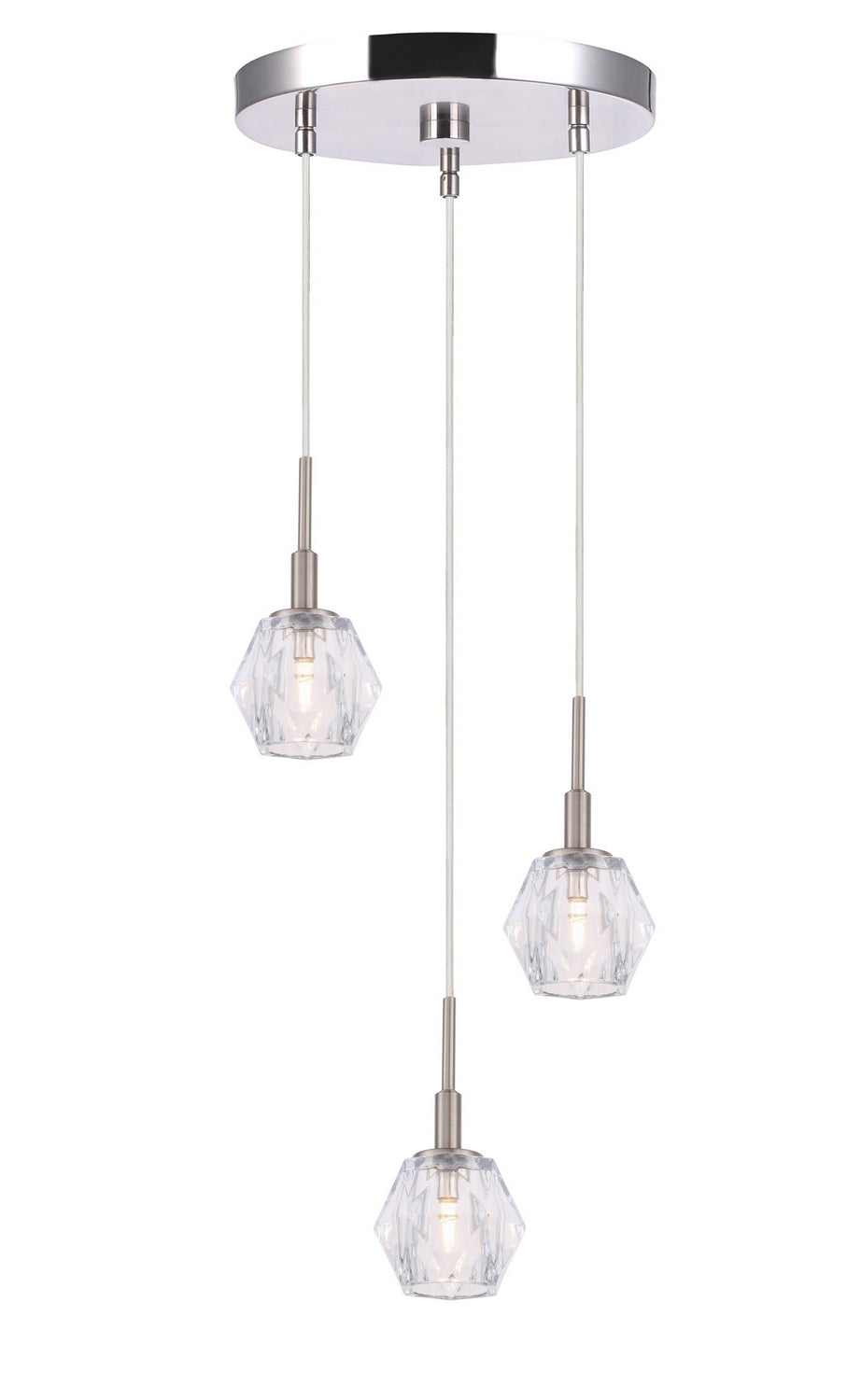 Woodbridge Jewel 18524STN-C30410 Pendant Light - Nickel