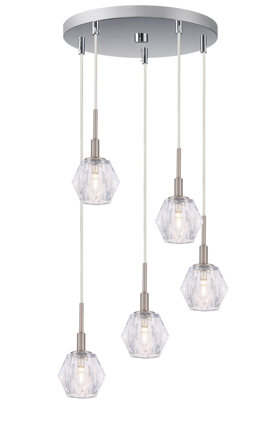 Woodbridge Jewel 18525STN-C30410 Pendant Light - Nickel