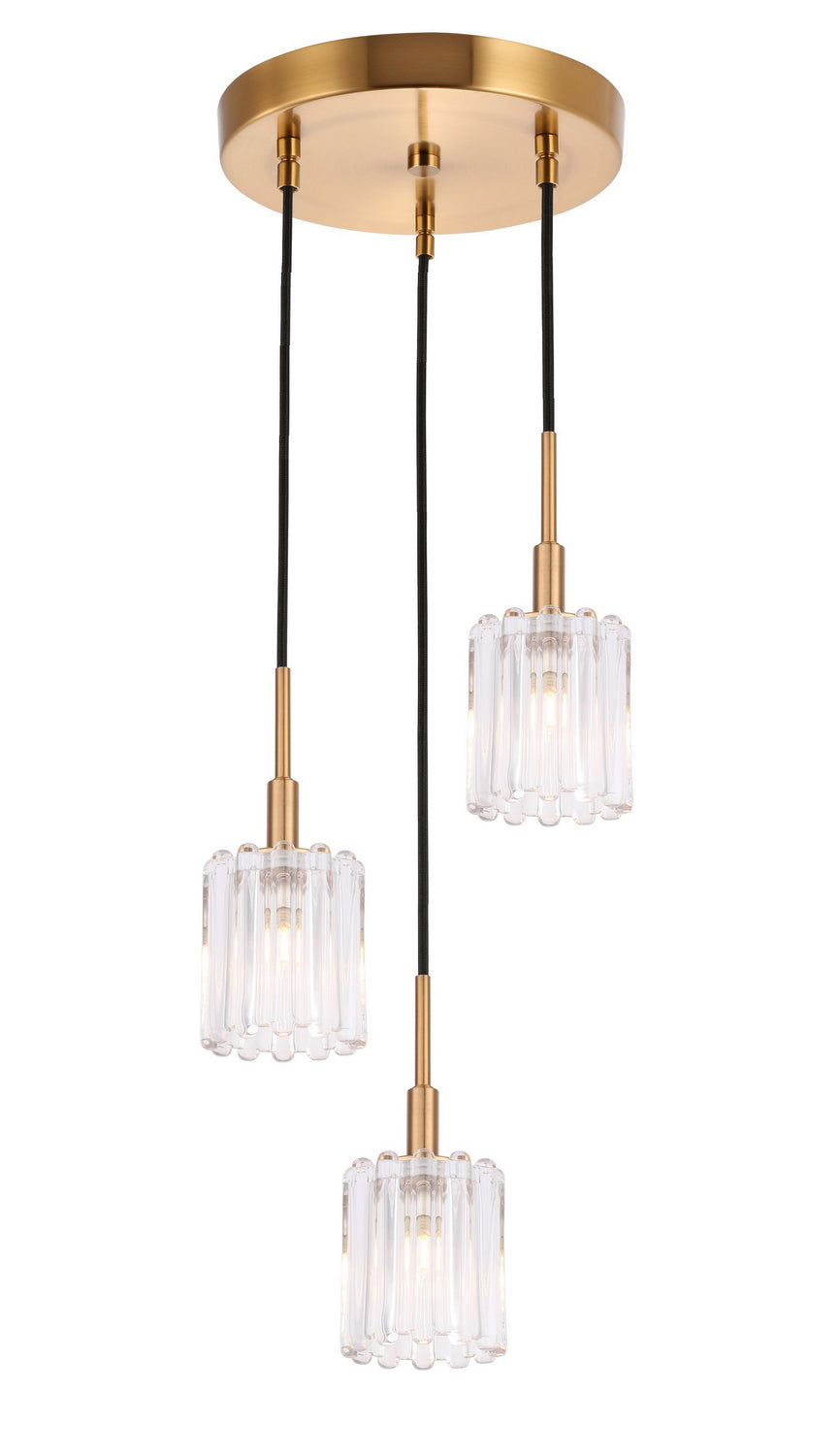 Woodbridge Candice 18624CBR-C10490 Pendant Light - Brass