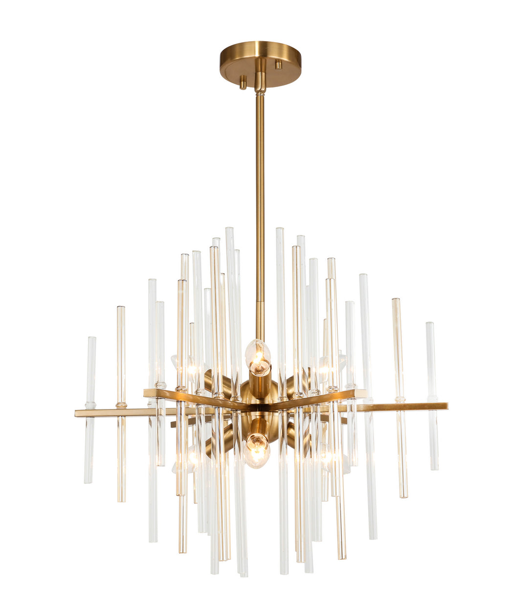 Woodbridge Spires 20116CBR Chandelier Light - Brass