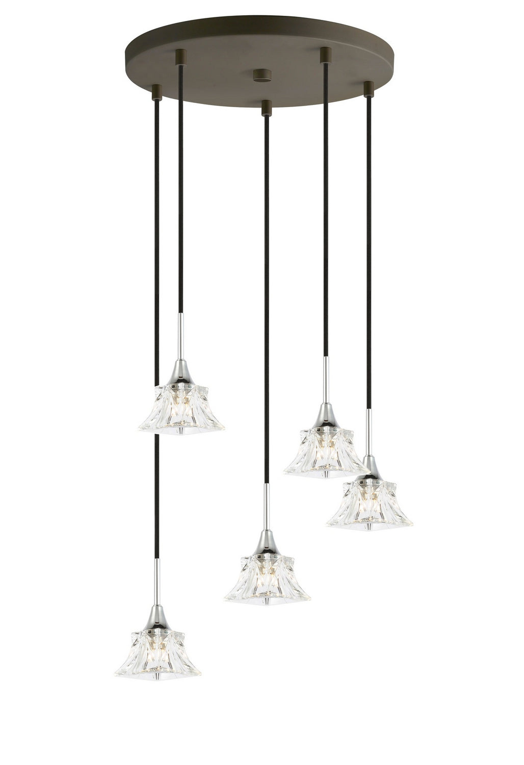Woodbridge Christina 20422CHZ-C80480 Pendant Light - Chrome/ Bronze