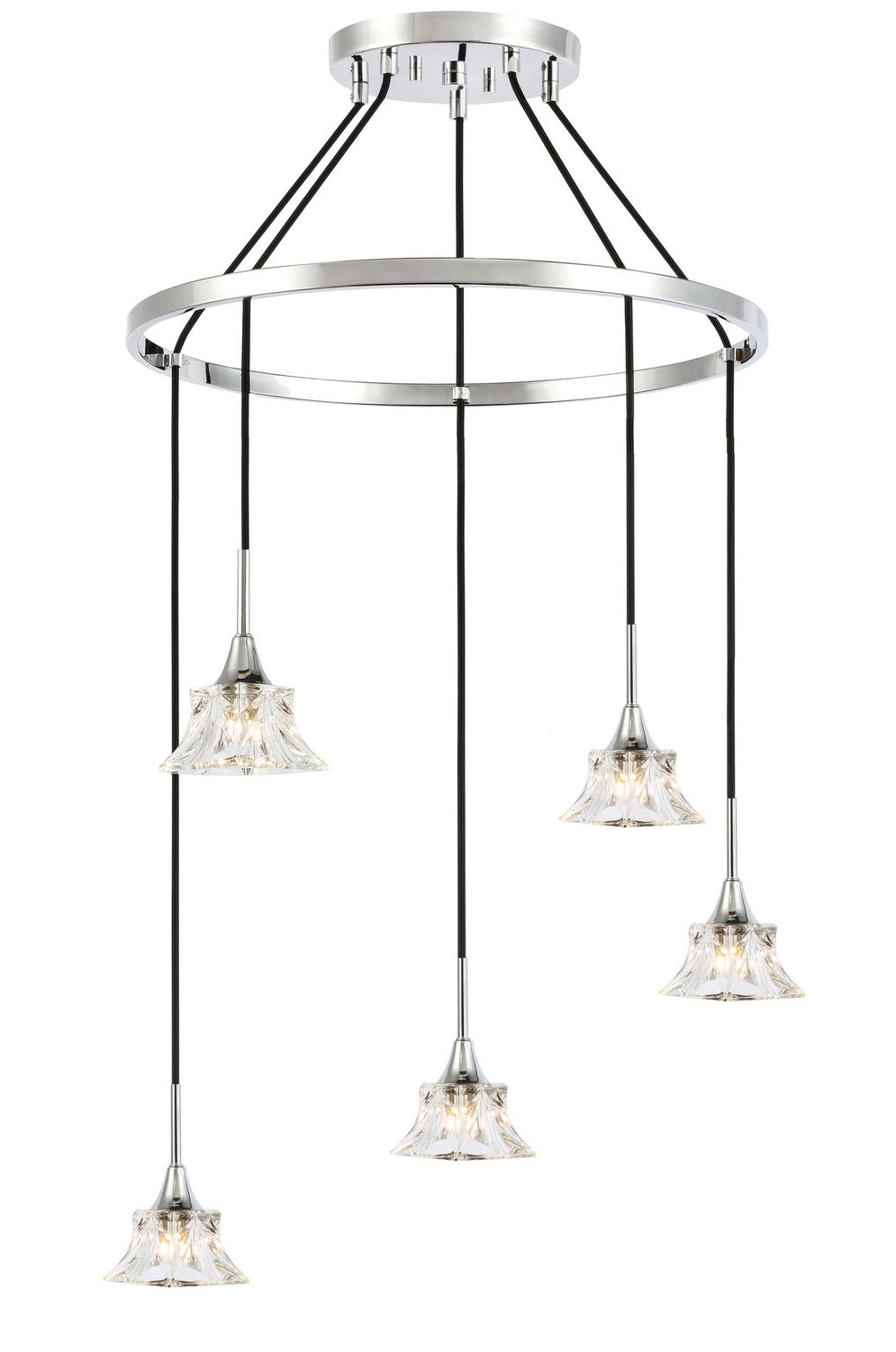 Woodbridge Christina 20426CHR-C80480 Chandelier Light - Chrome/ Chrome