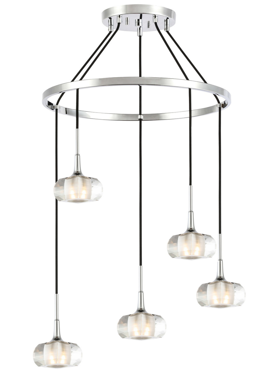 Woodbridge Christina 20428CHR-C00420 Chandelier Light - Chrome/ Chrome