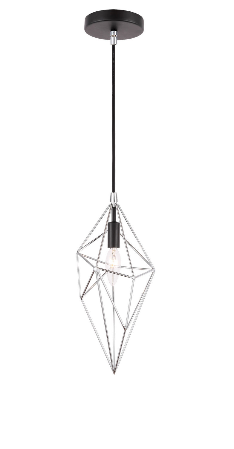 Woodbridge Lanning 20723CHB Pendant Light - Chrome/ Black