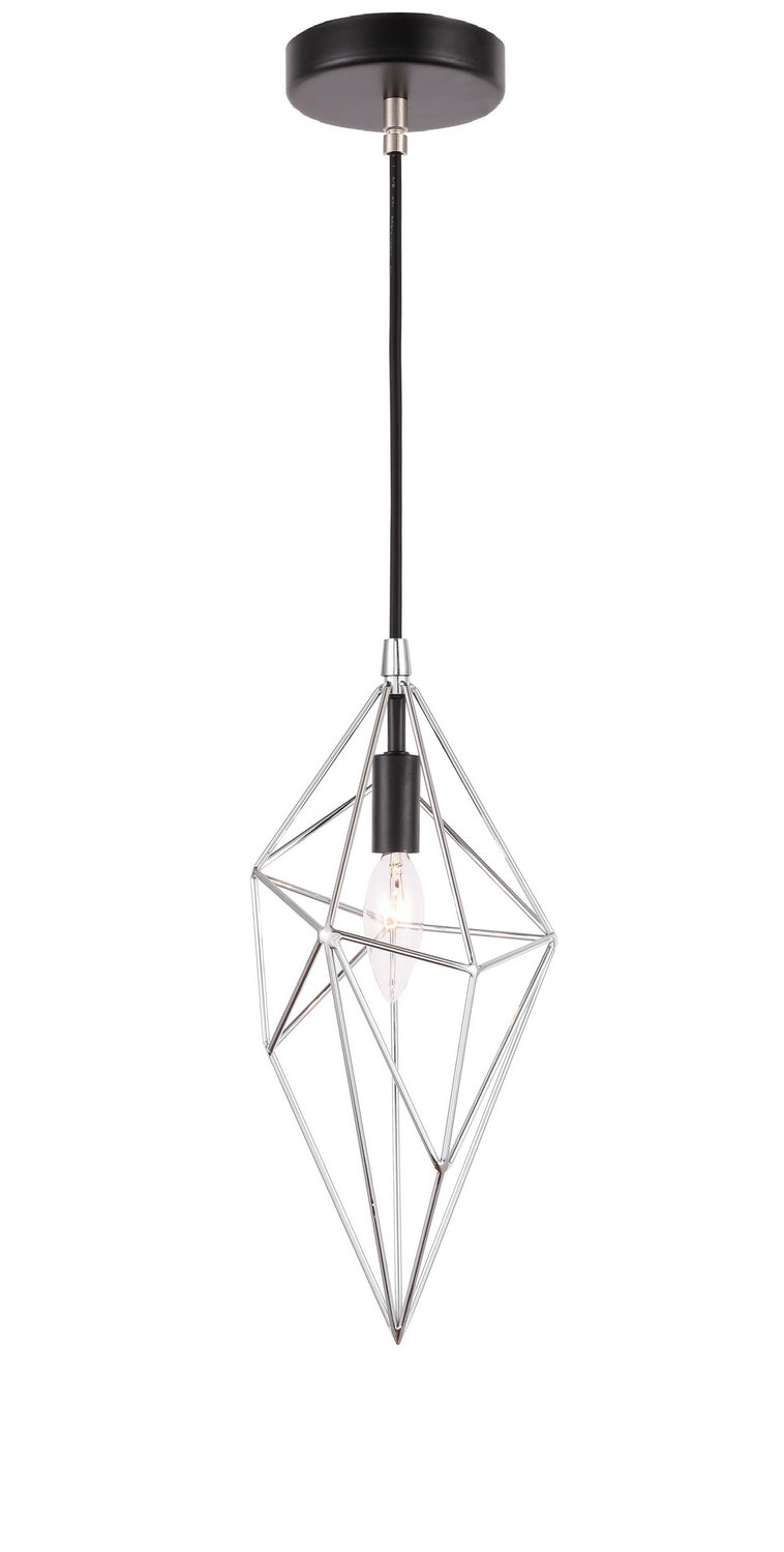 Woodbridge Lanning 20723STB Pendant Light - Nickel/ Black