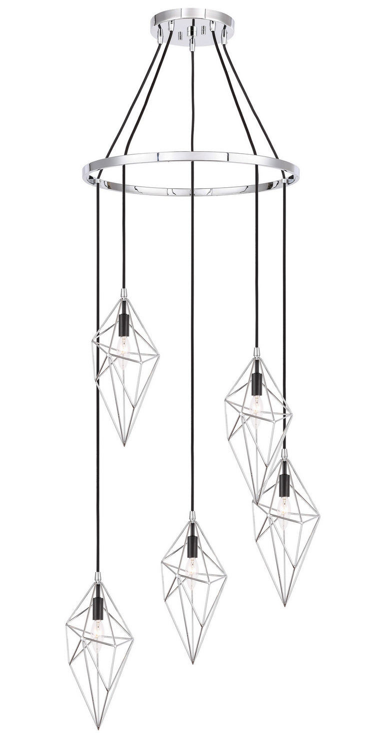 Woodbridge Lanning 20728CHB-CHR Chandelier Light - Chrome/ Chrome