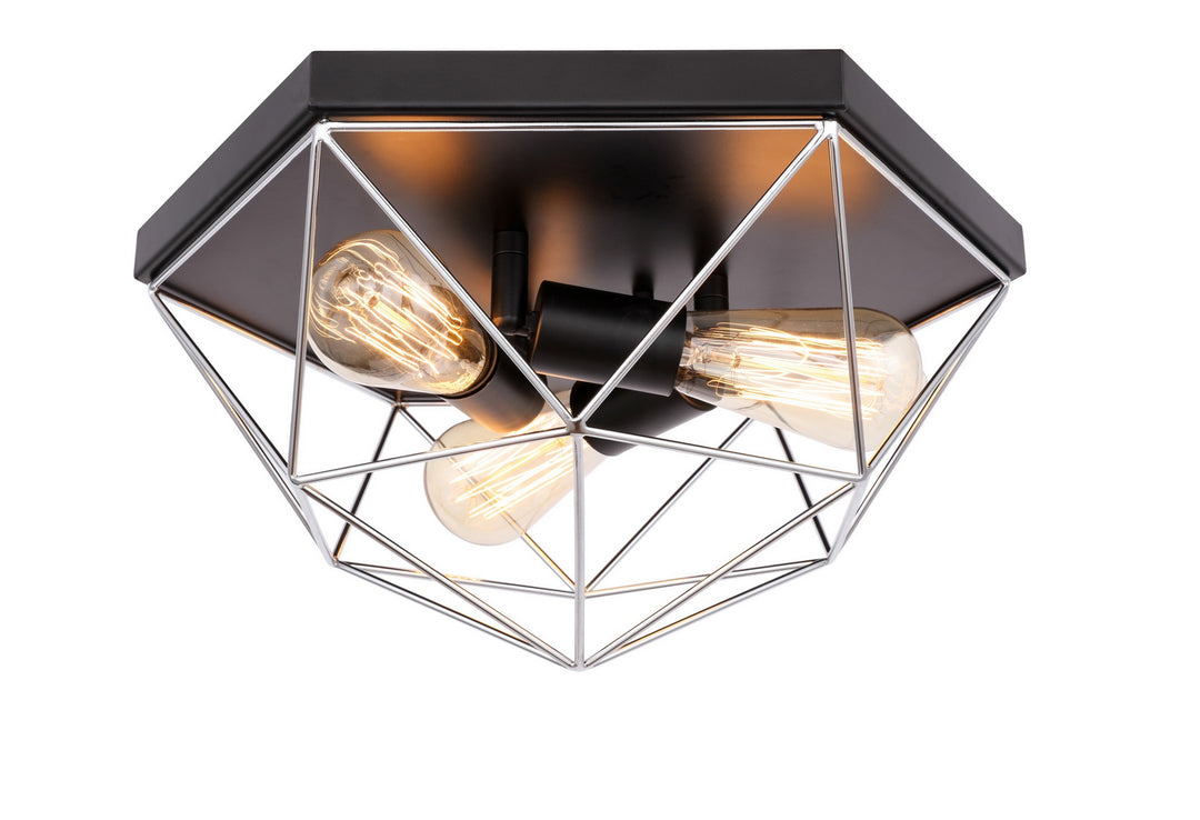 Woodbridge Lanning 20735CHB-ST64 Ceiling Light - Chrome/ Black