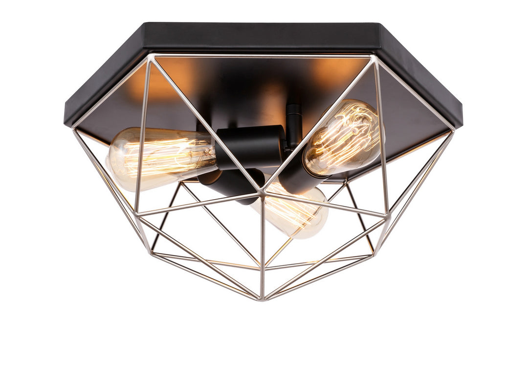 Woodbridge Lanning 20735STB-ST64 Ceiling Light - Nickel/ Black