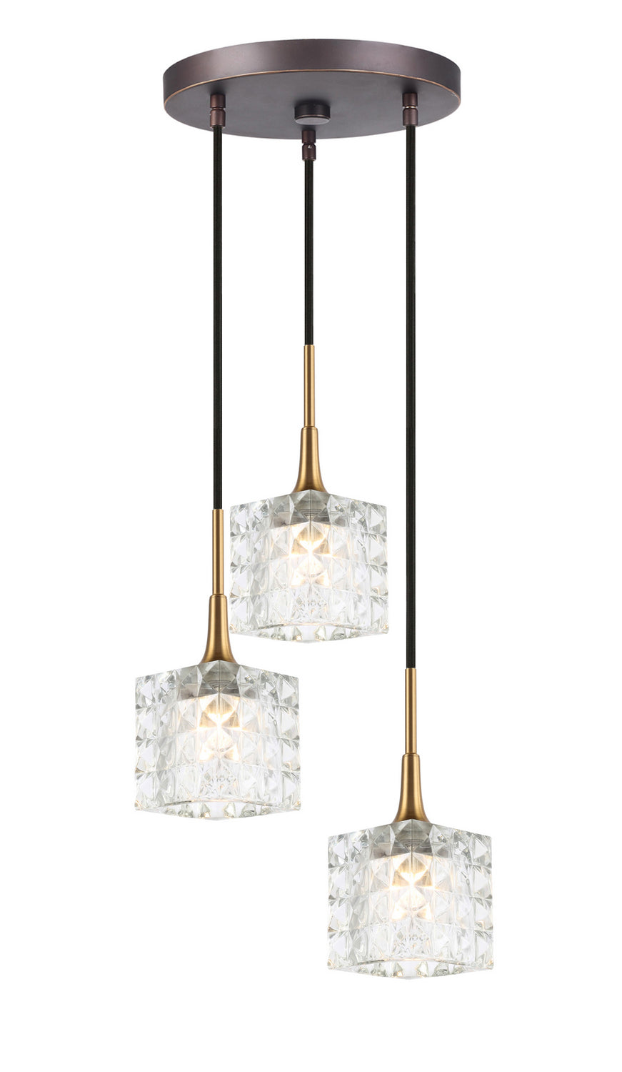 Woodbridge Bristol 20824CBZ-C80410 Pendant Light - Brass/ Bronze