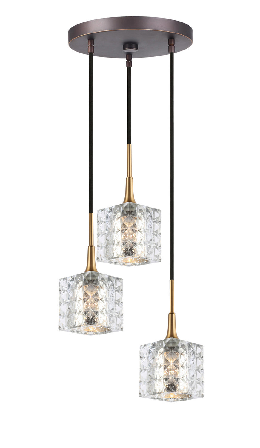 Woodbridge Bristol 20824CBZ-C80414 Pendant Light - Brass/ Bronze