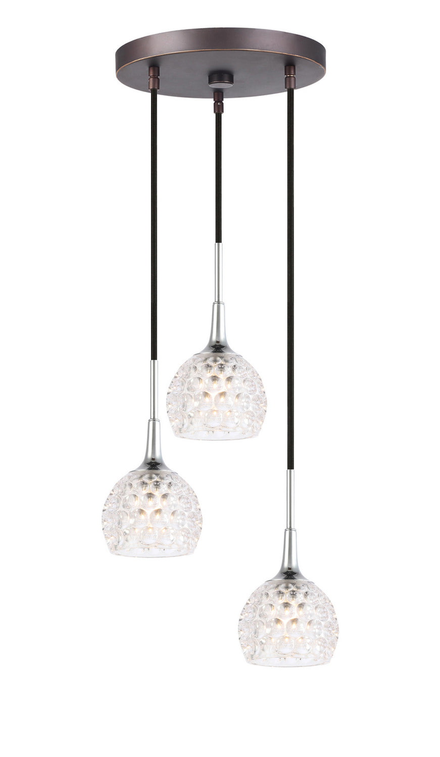 Woodbridge Bristol 20824CHZ-C00510 Pendant Light - Chrome/ Bronze