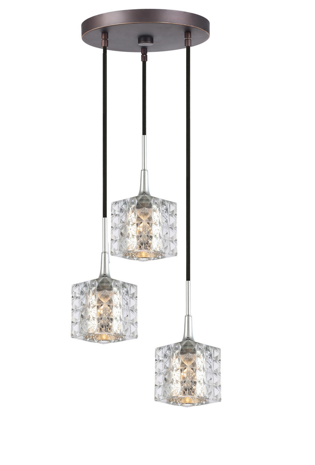 Woodbridge Bristol 20824CHZ-C80414 Pendant Light - Chrome/ Bronze