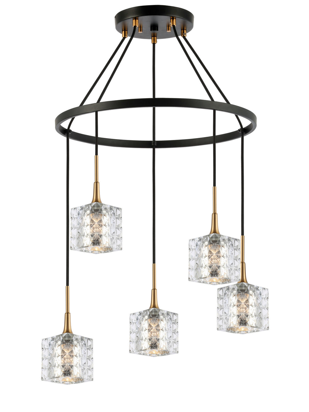 Woodbridge Bristol 20828CBZ-C80414 Chandelier Light - Brass/ Bronze