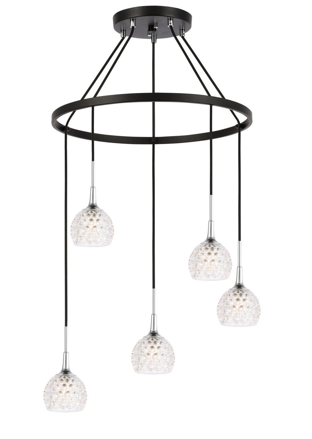 Woodbridge Bristol 20828CHZ-C00510 Chandelier Light - Chrome/ Bronze