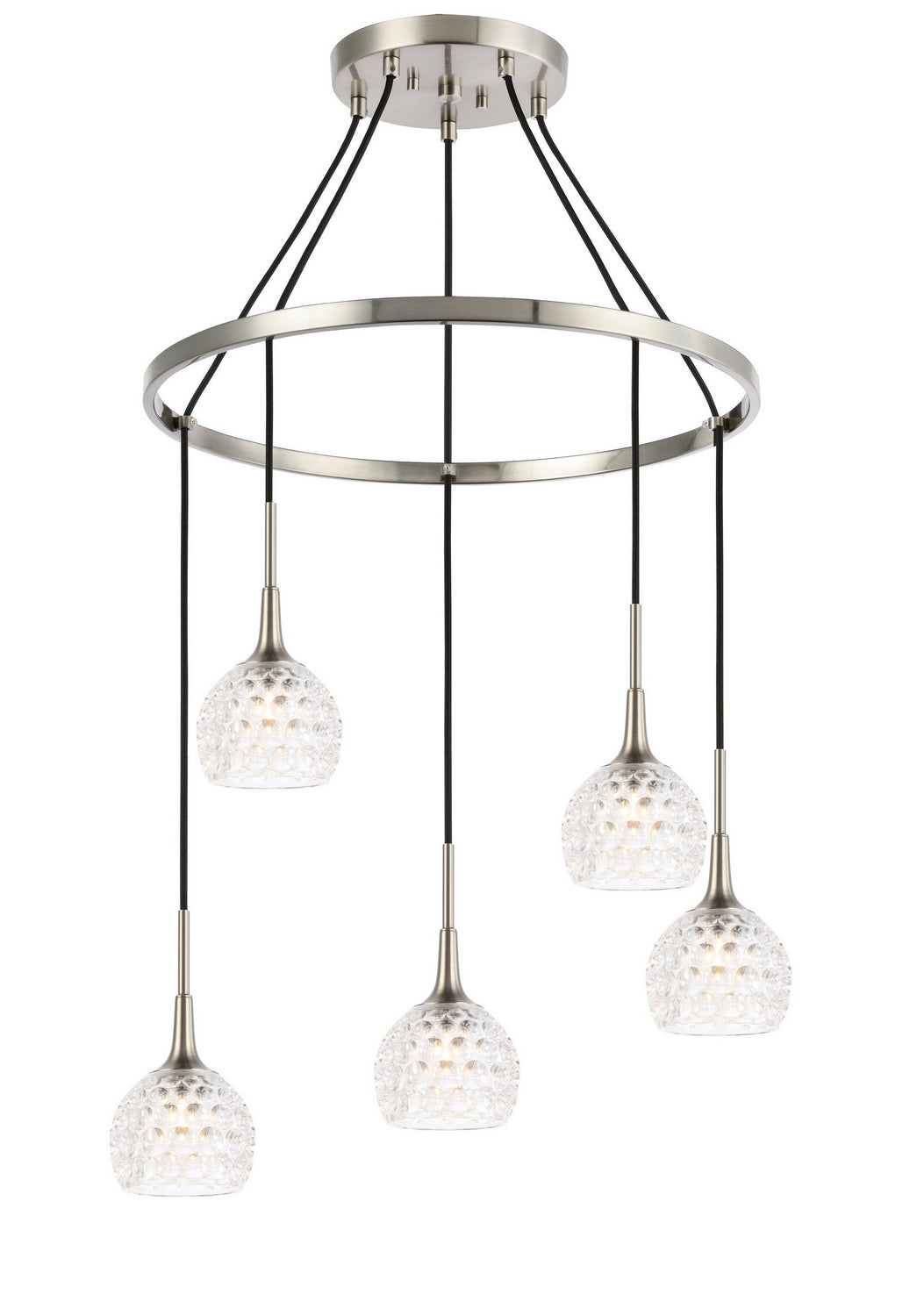 Woodbridge Bristol 20828STN-C00510 Chandelier Light - Nickel/ Nickel