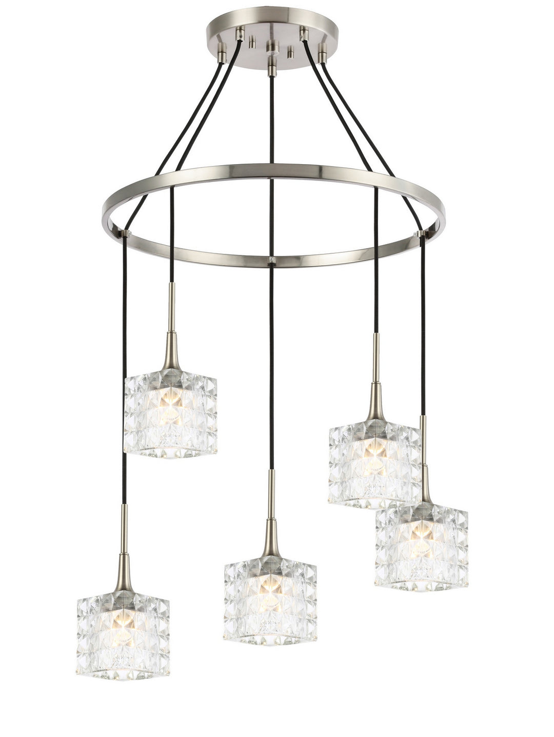 Woodbridge Bristol 20828STN-C80410 Chandelier Light - Nickel/ Nickel