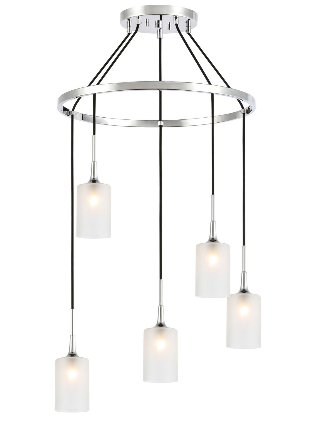 Woodbridge Chelsea 20928CHR-C10455 Chandelier Light - Chrome/ Chrome