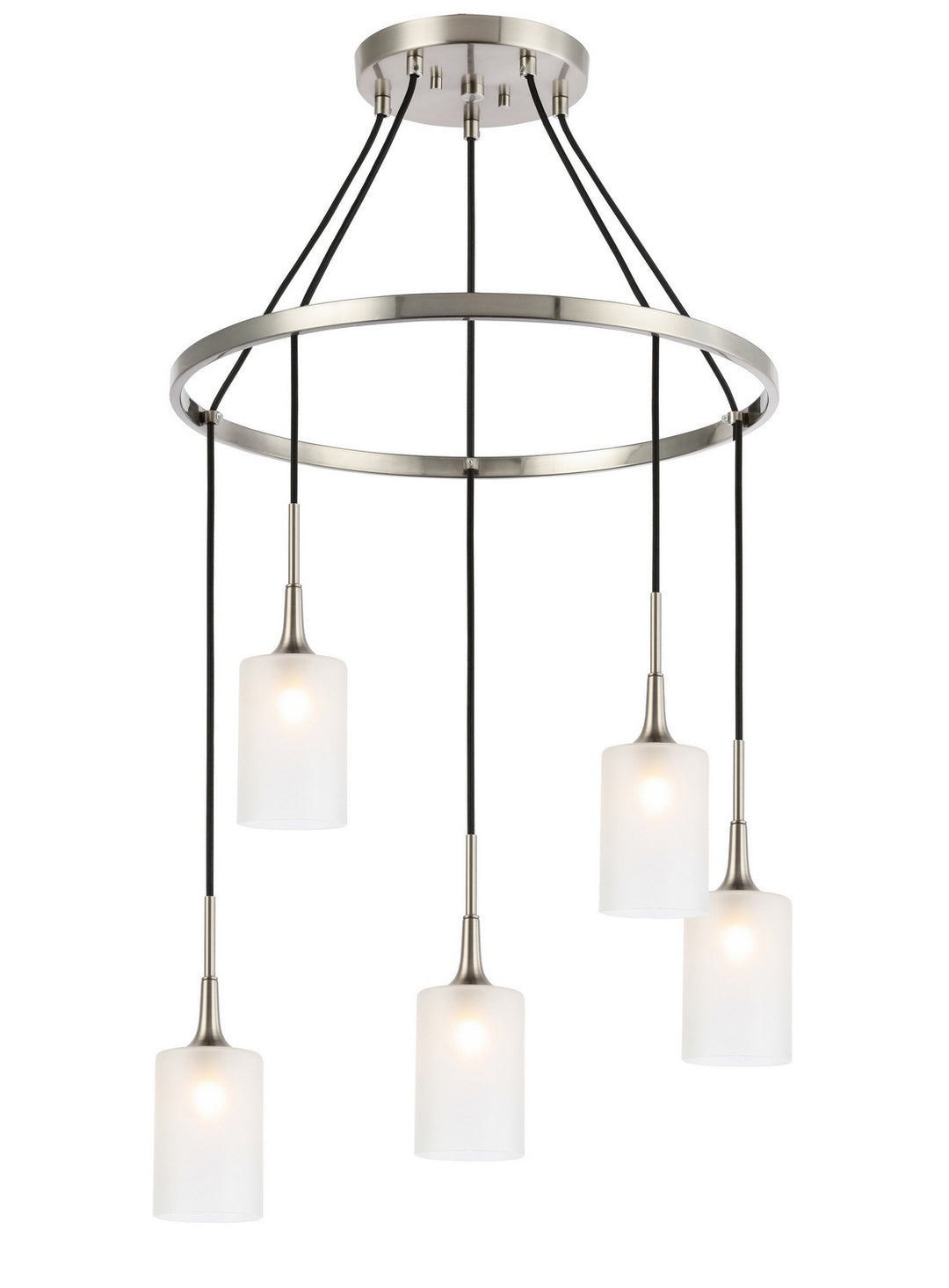 Woodbridge Chelsea 20928STN-C10455 Chandelier Light - Nickel/ Nickel