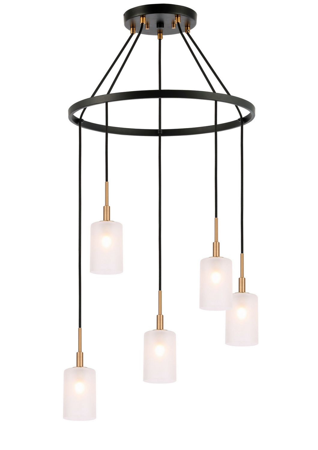 Woodbridge Elise 21028CBZ-C10455 Chandelier Light - Brass/ Bronze