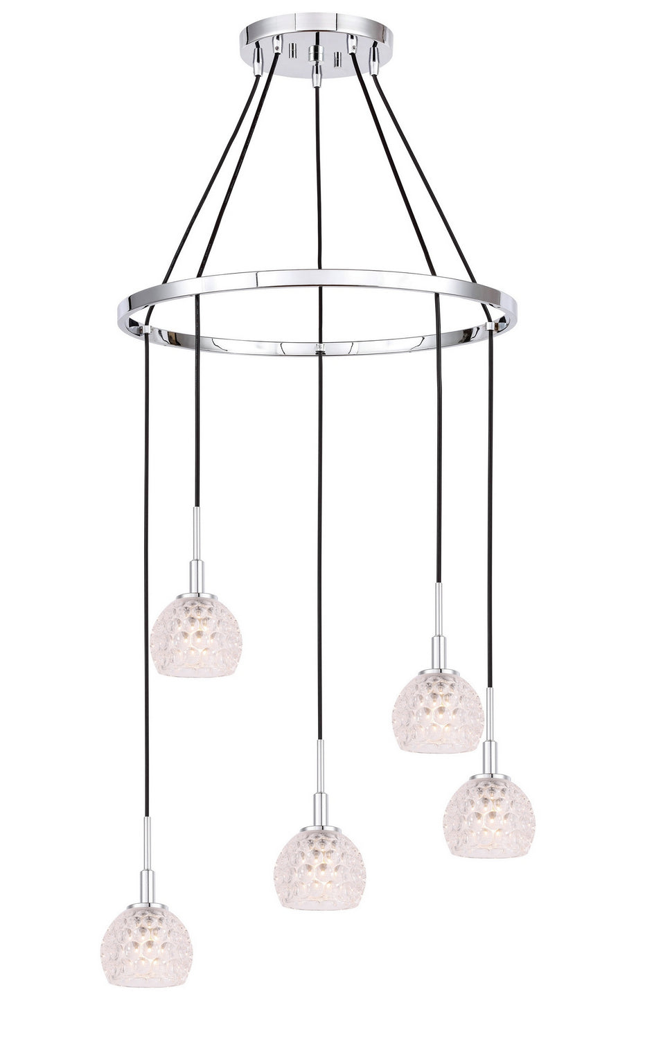 Woodbridge Elise 21028CHR-C00510 Chandelier Light - Chrome/ Chrome