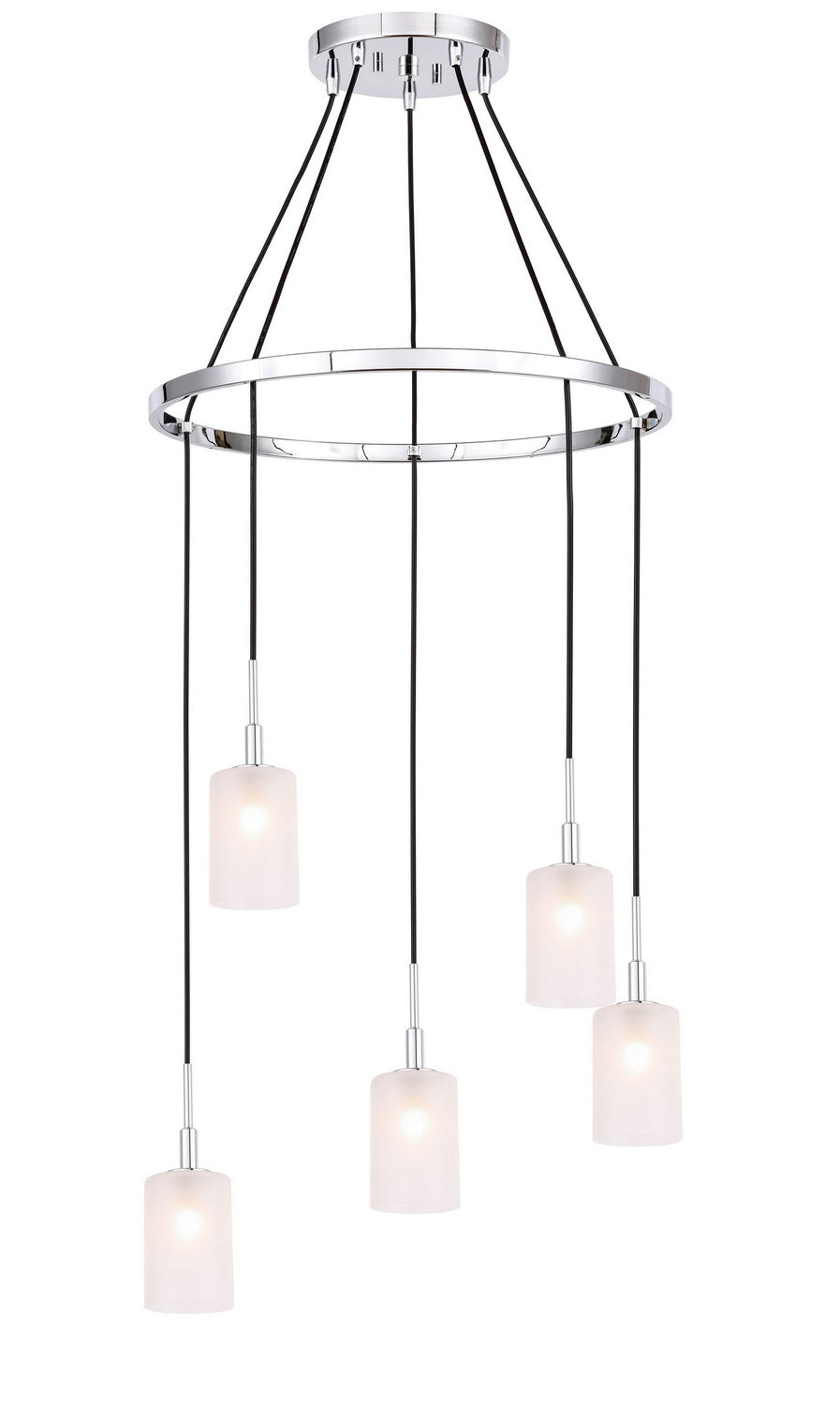 Woodbridge Elise 21028CHR-C10455 Chandelier Light - Chrome/ Chrome