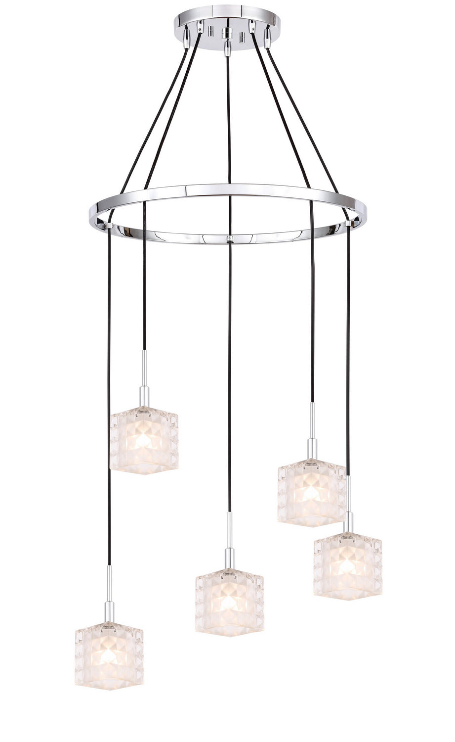 Woodbridge Elise 21028CHR-C80410 Chandelier Light - Chrome/ Chrome