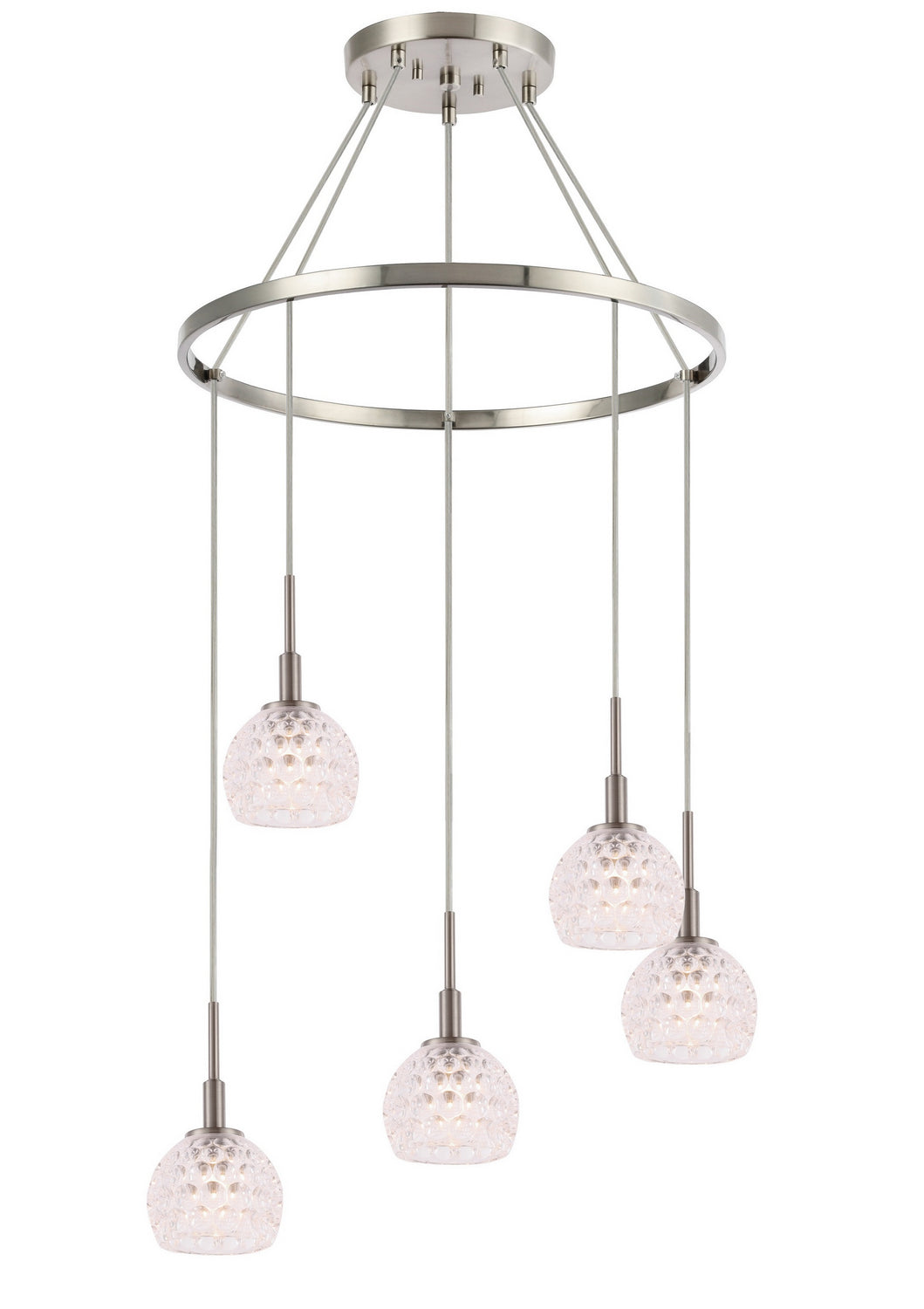 Woodbridge Elise 21028STN-C00510 Chandelier Light - Nickel/ Nickel