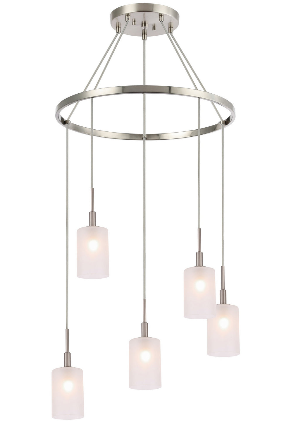 Woodbridge Elise 21028STN-C10455 Chandelier Light - Nickel/ Nickel