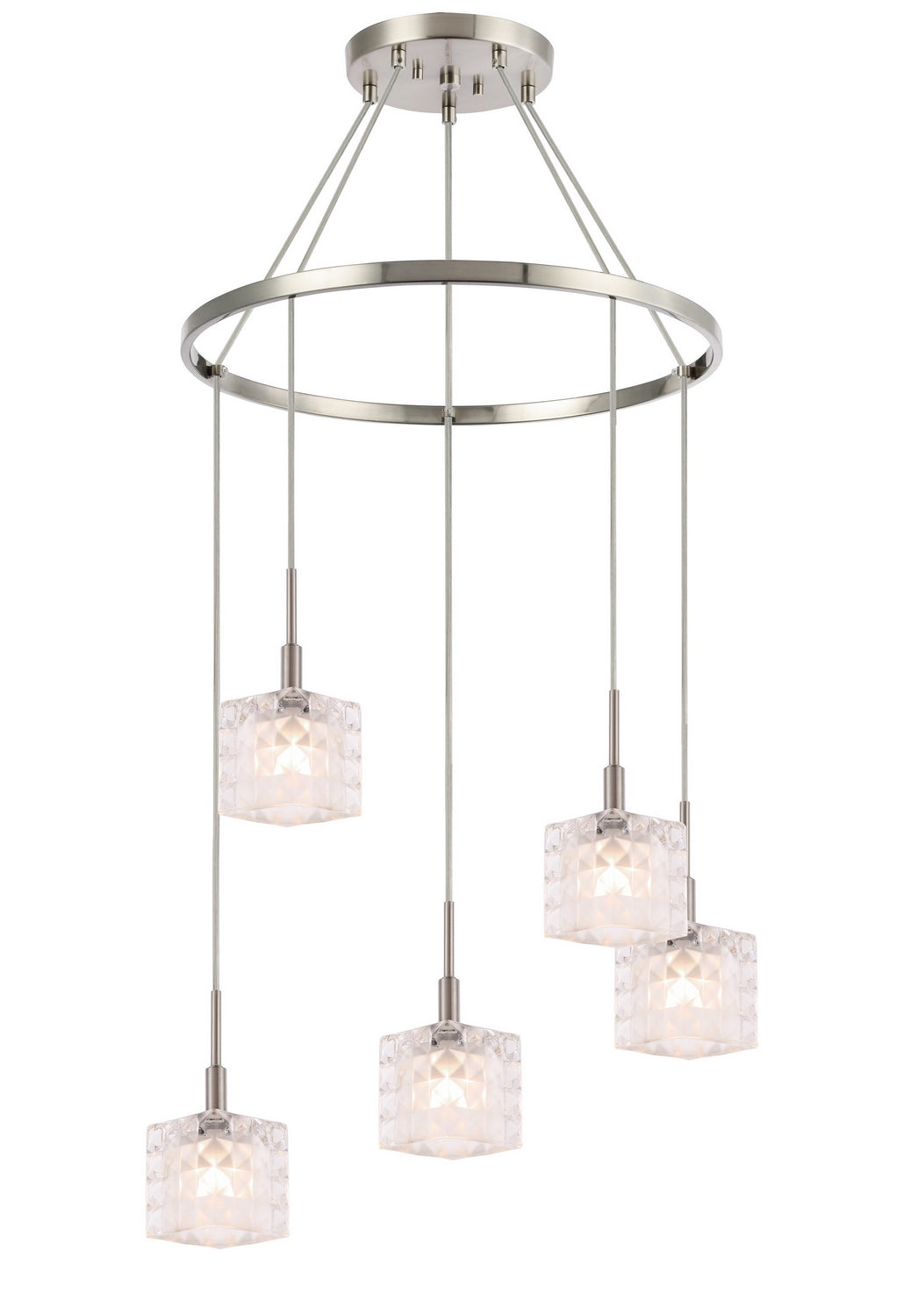 Woodbridge Elise 21028STN-C80410 Chandelier Light - Nickel/ Nickel