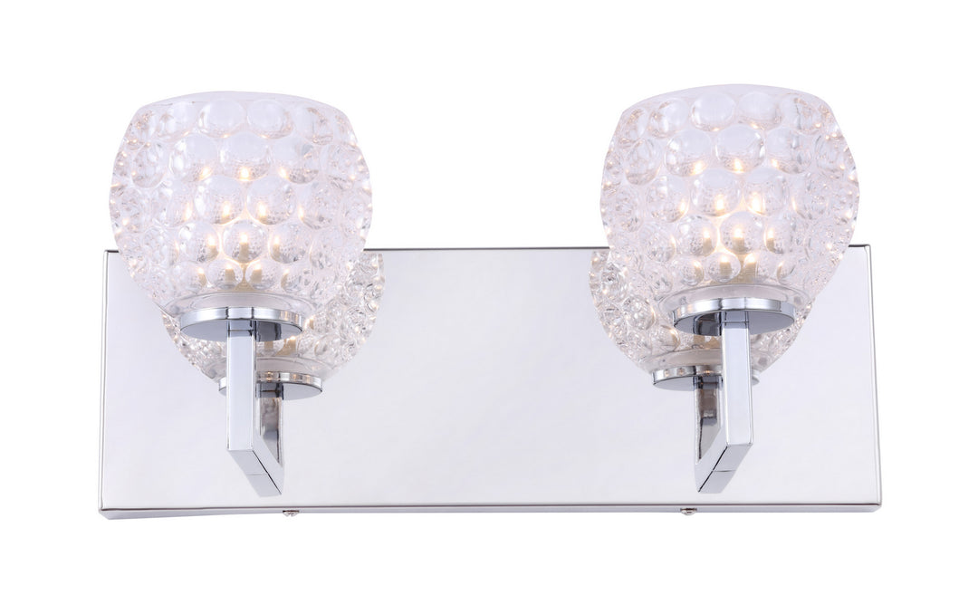 Woodbridge Elise 21052CHR-C00510 Bath Vanity Light 14 in. wide - Chrome