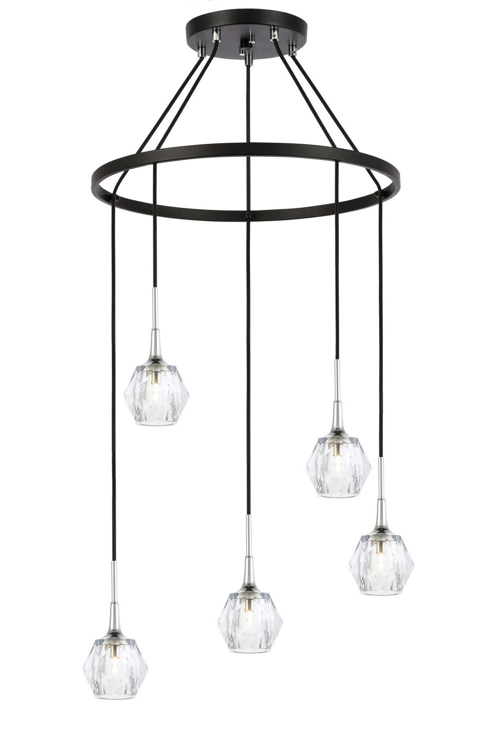 Woodbridge Regent Park 21128CHZ-C30410 Chandelier Light - Chrome/ Bronze