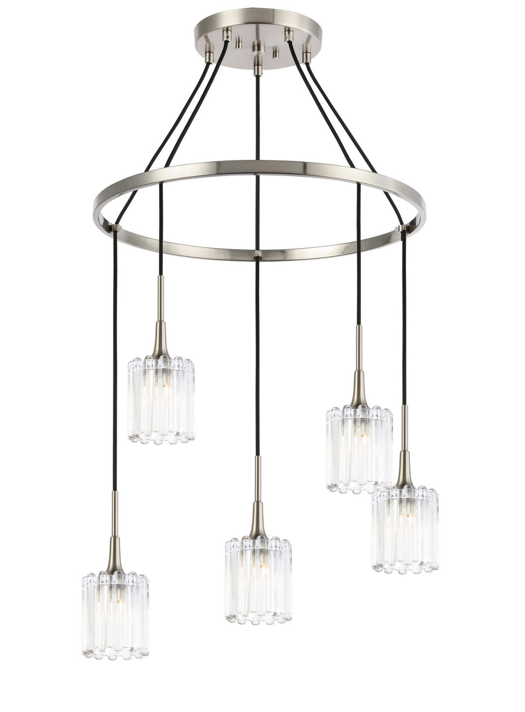 Woodbridge Regent Park 21128STN-C10490 Chandelier Light - Nickel/ Nickel