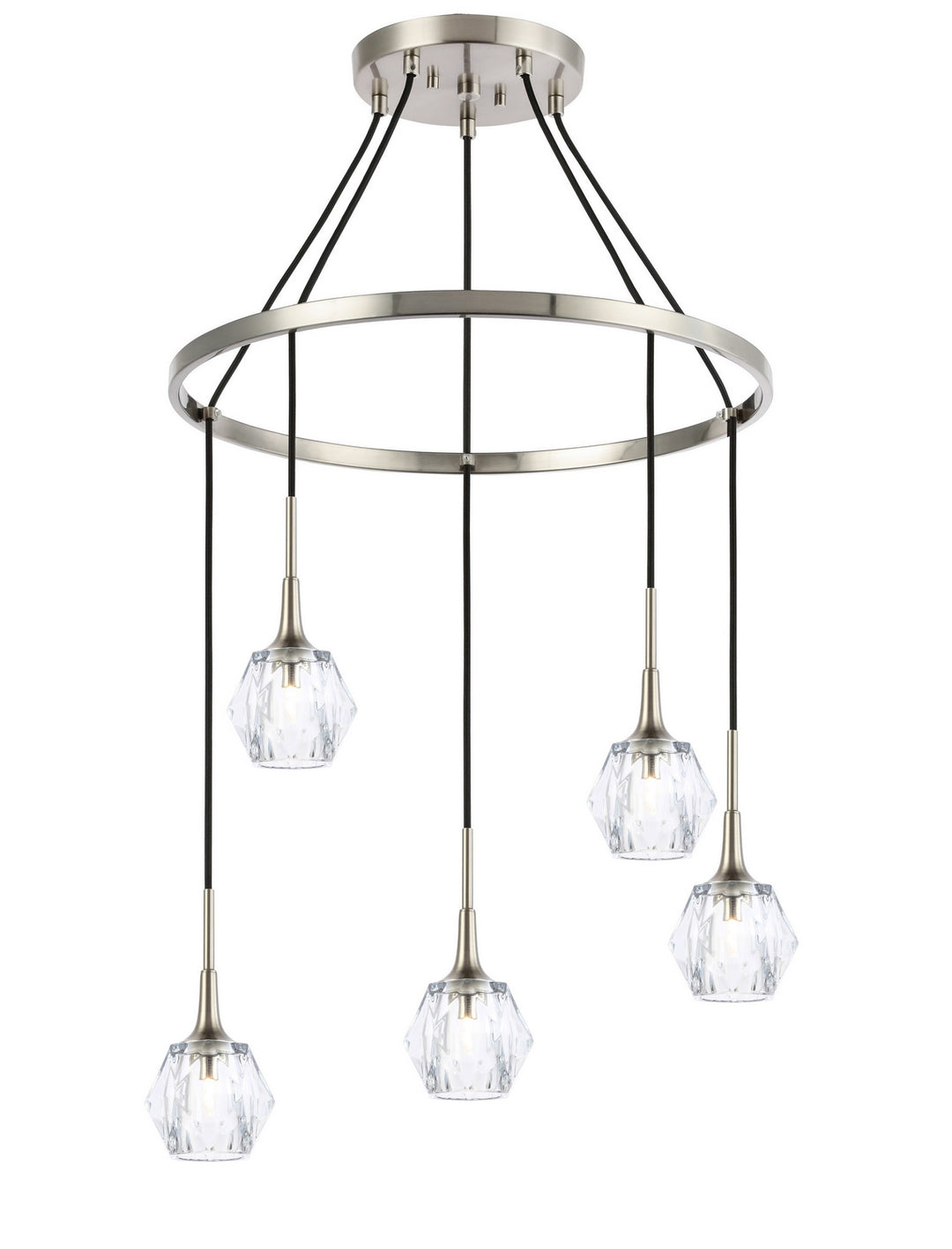 Woodbridge Regent Park 21128STN-C30410 Chandelier Light - Nickel/ Nickel