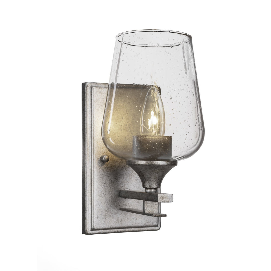 Toltec Uptowne 131-as-210 Wall Sconce Light - Aged Silver