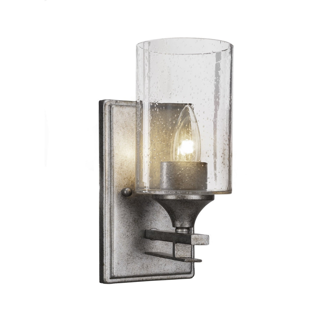 Toltec Uptowne 131-as-300 Wall Sconce Light - Aged Silver
