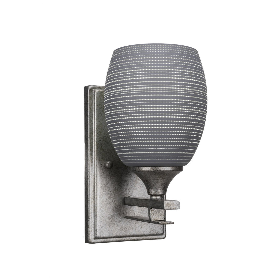 Toltec Uptowne 131-as-4022 Wall Sconce Light - Aged Silver