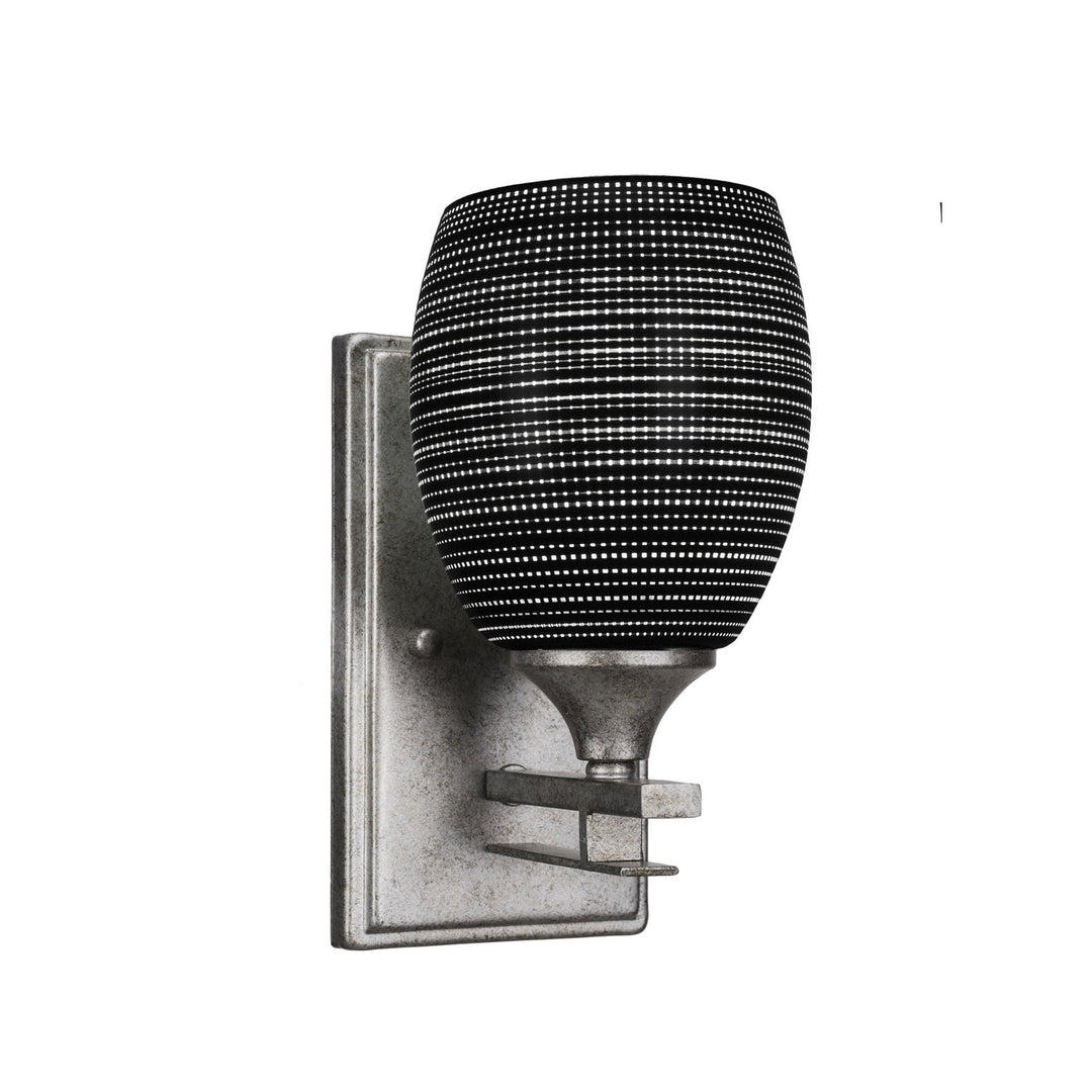 Toltec Uptowne 131-as-4029 Wall Sconce Light - Aged Silver