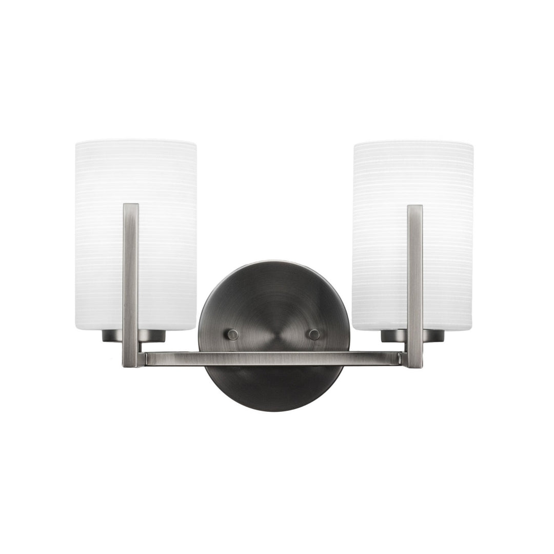 Toltec Atlas 4512-gp-4061 Bath Vanity Light 13 in. wide - Graphite