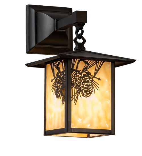 Meyda Tiffany Lighting 96567 Seneca One Light Wall Sconce Outdoor Bronze / Dark