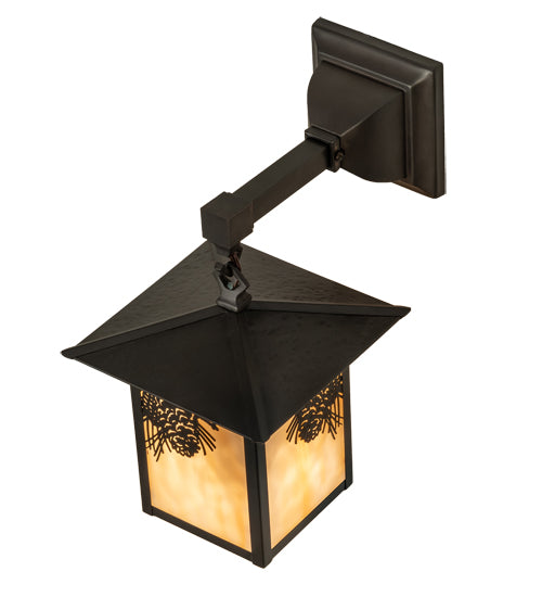 Meyda Tiffany Lighting 96567 Seneca One Light Wall Sconce Outdoor Bronze / Dark