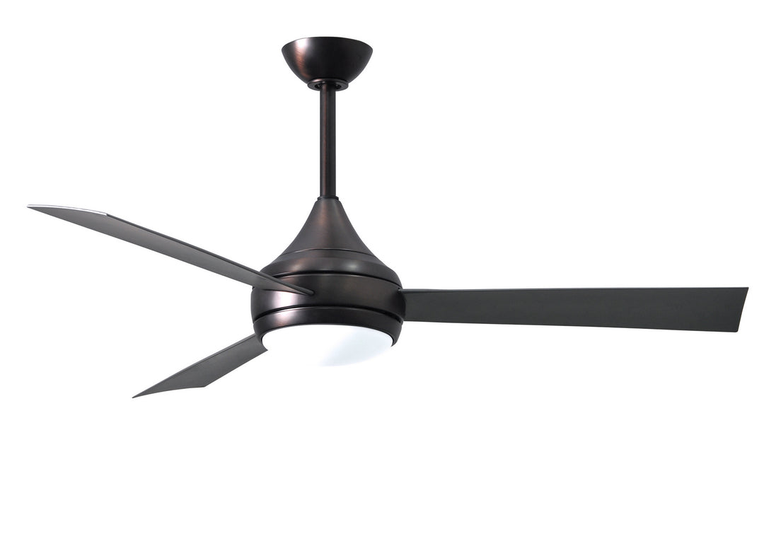 Matthews Fan Company Donaire DA-BB-BS Ceiling Fan 52 - Brushed Bronze, Silver/